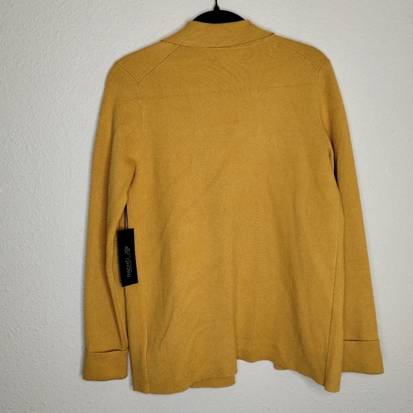 Rachel Zoe Mustard Yellow Cardigan With Pockets Women's Size XS - Picture 4 of 7